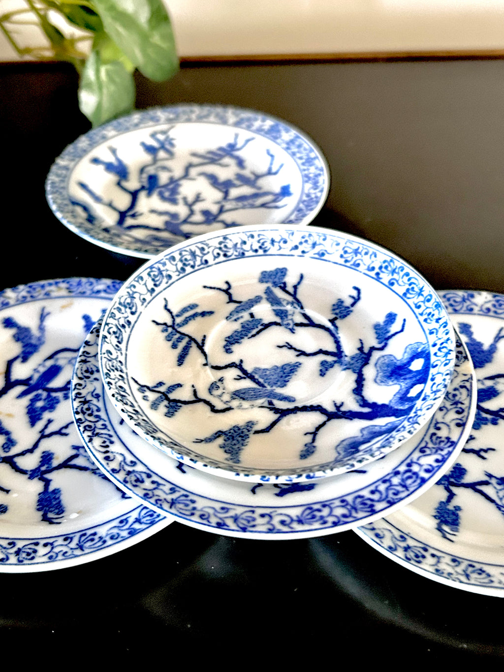 Tiny 4-inch Vintage Japanese Porcelain Plates