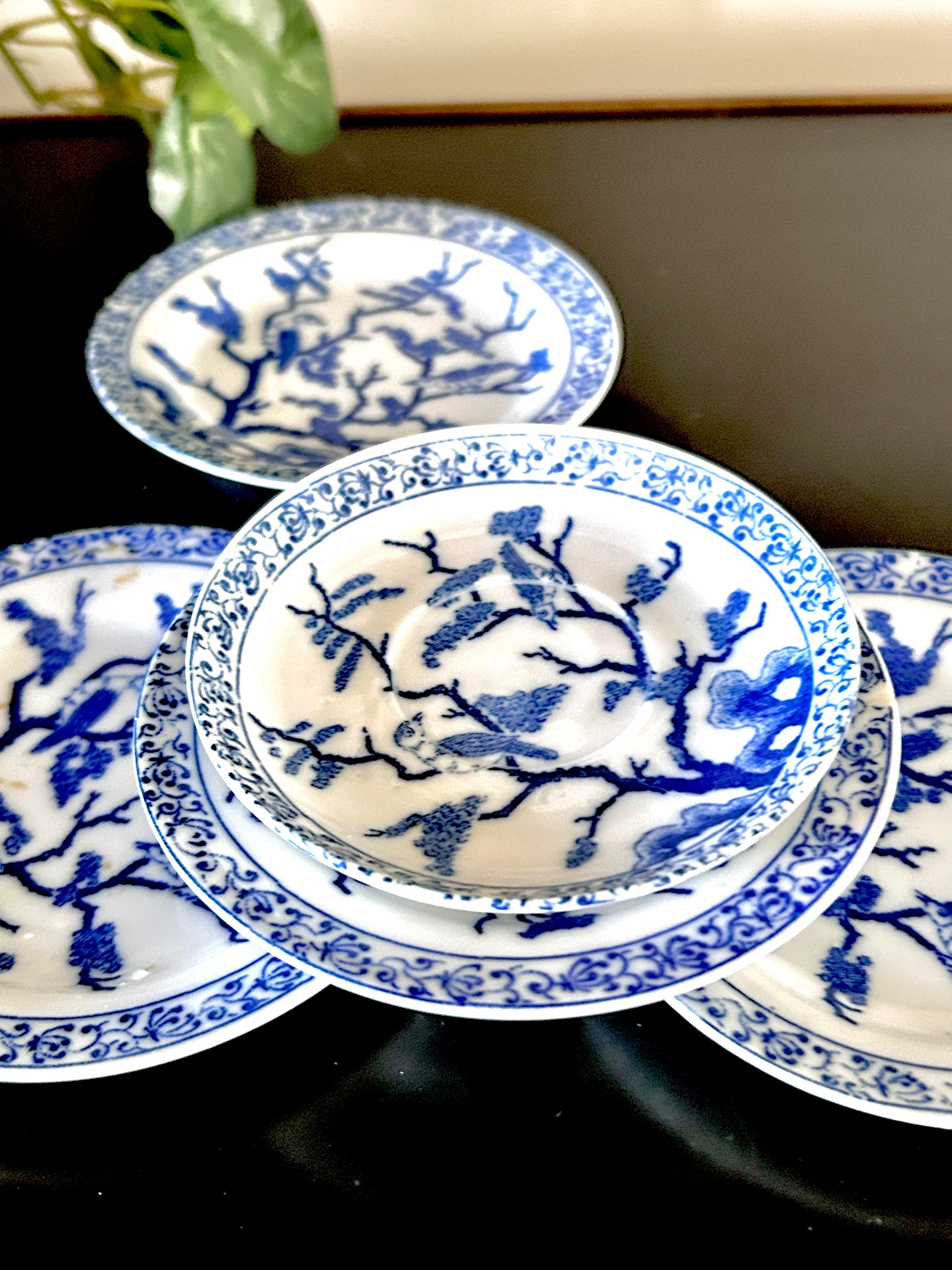Tiny 4-inch Vintage Japanese Porcelain Plates