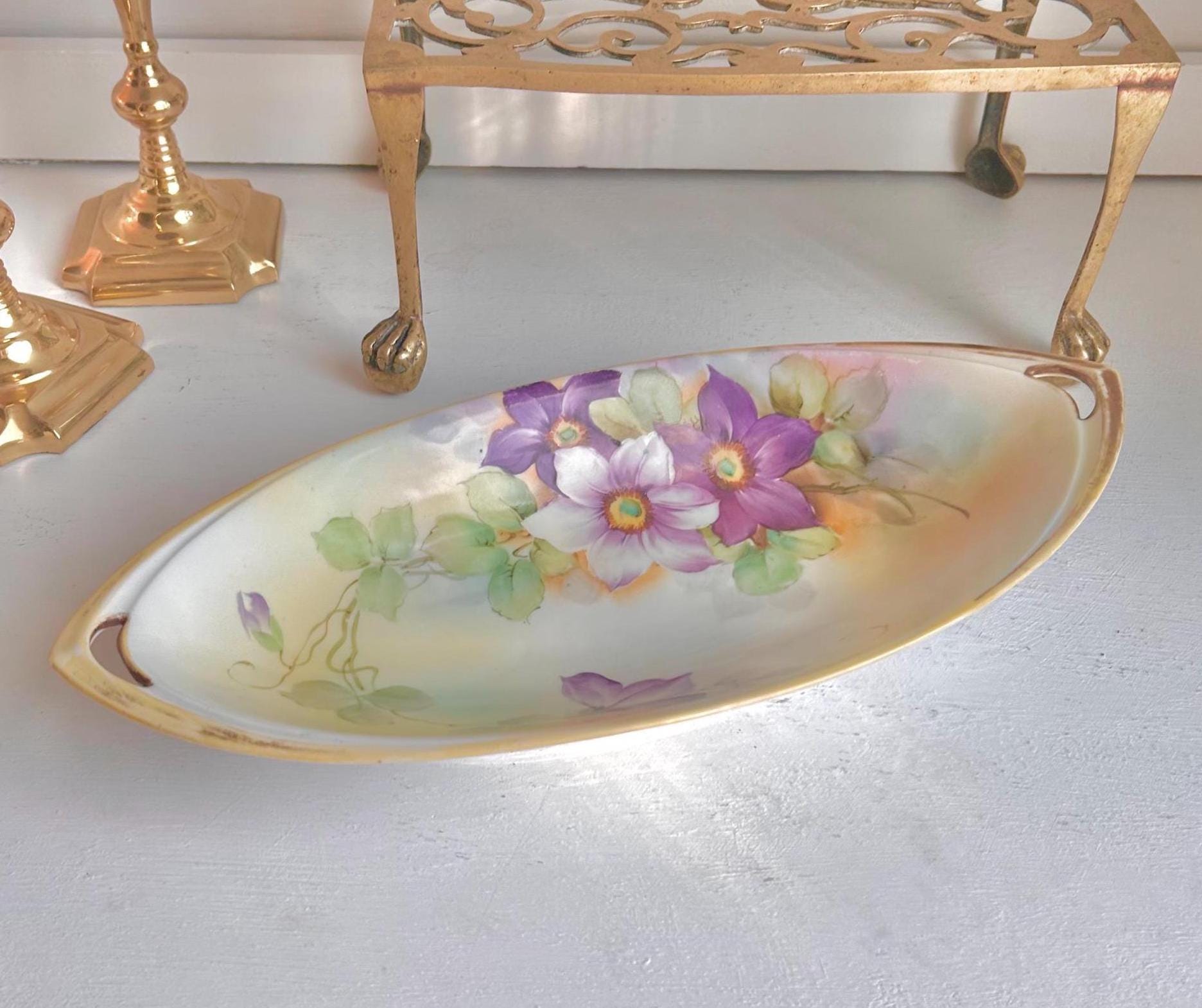 Vintage Noritake Floral Dish: Hand-Painted Porcelain Bowl, Japan