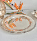 Vintage Wilcox Silver-Plated Platter: Brandon Hall Gadroon Rim, Hollywood Musketeers