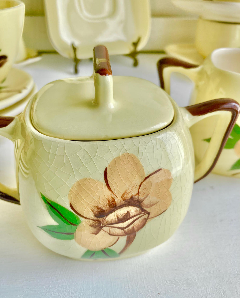 Vintage Weil Ware Yellow Rose Ceramic Dining Pieces - Mid-Century Chinaware CHOICE