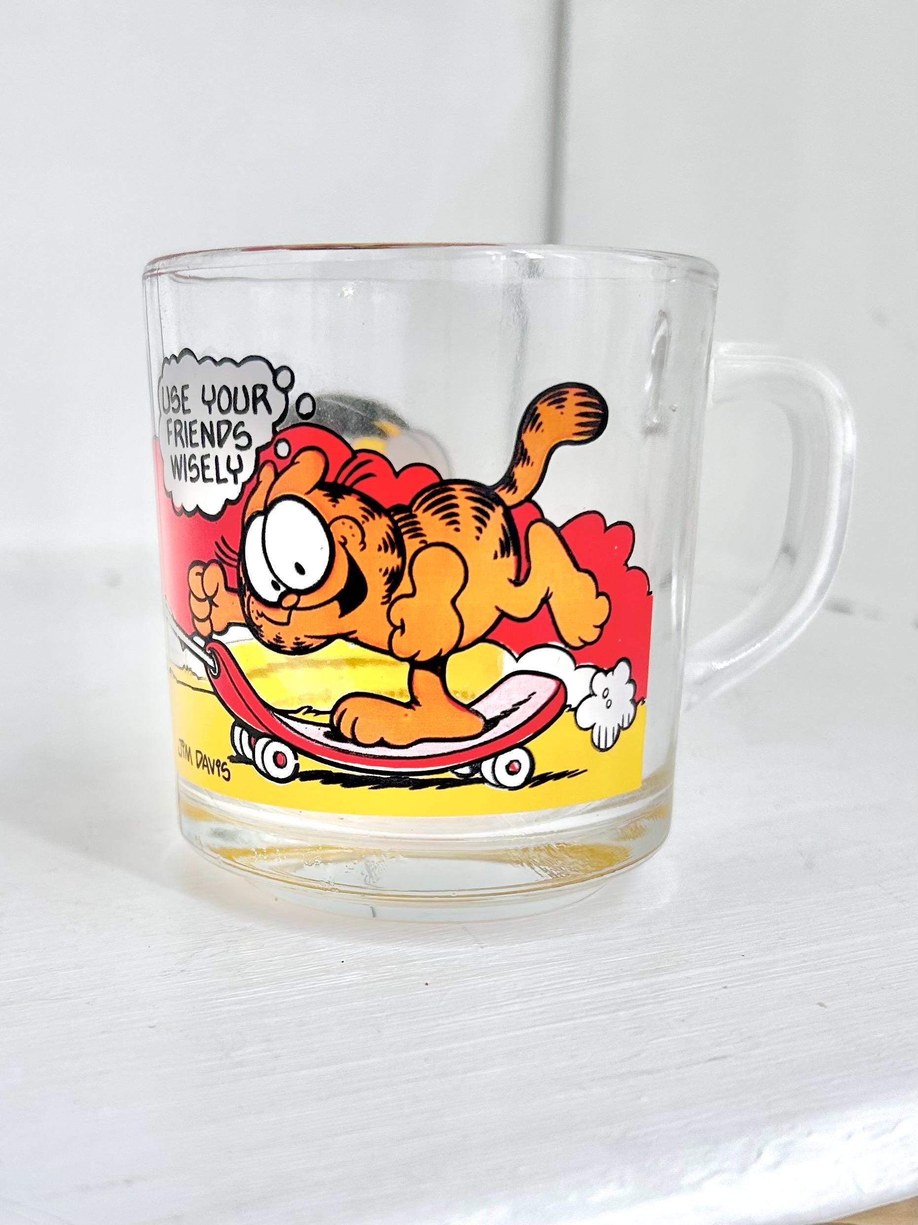 Vintage 1978 Garfield McDonalds Mug: Jim Davis Orange Cat & Odie
