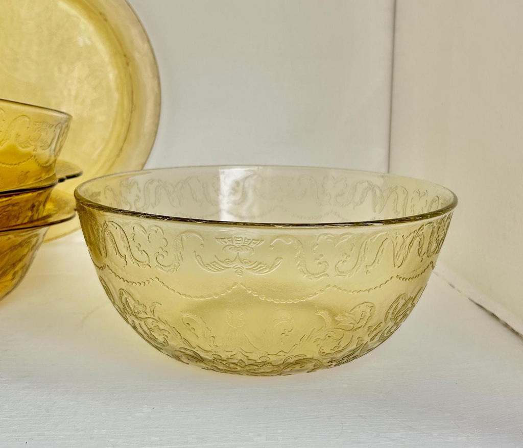 Vintage Madrid Pattern Yellow Depression Glass – Federal Glass, Various Pieces