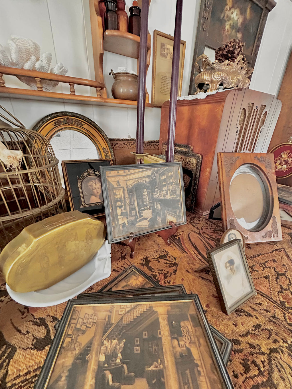 Vintage Wooden Portrait Frame