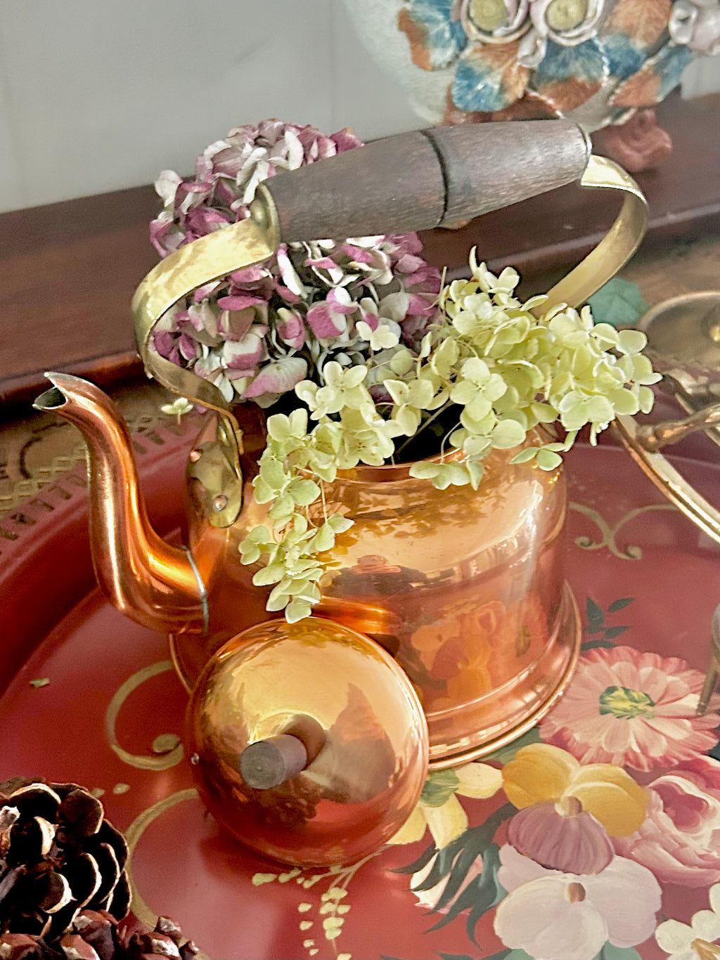 Vintage Copral Portugal Copper Kettle