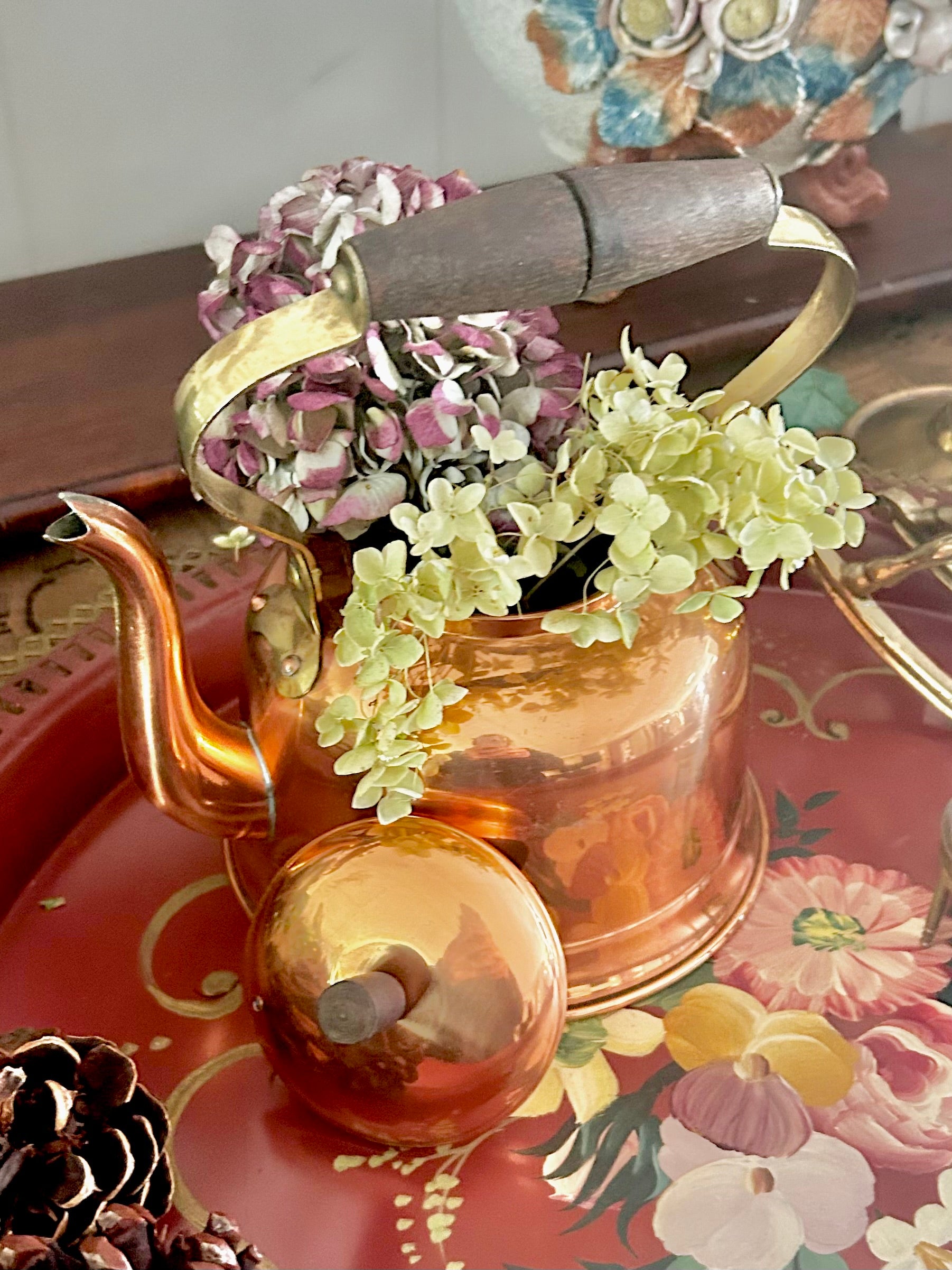 Vintage Copral Portugal Copper Kettle