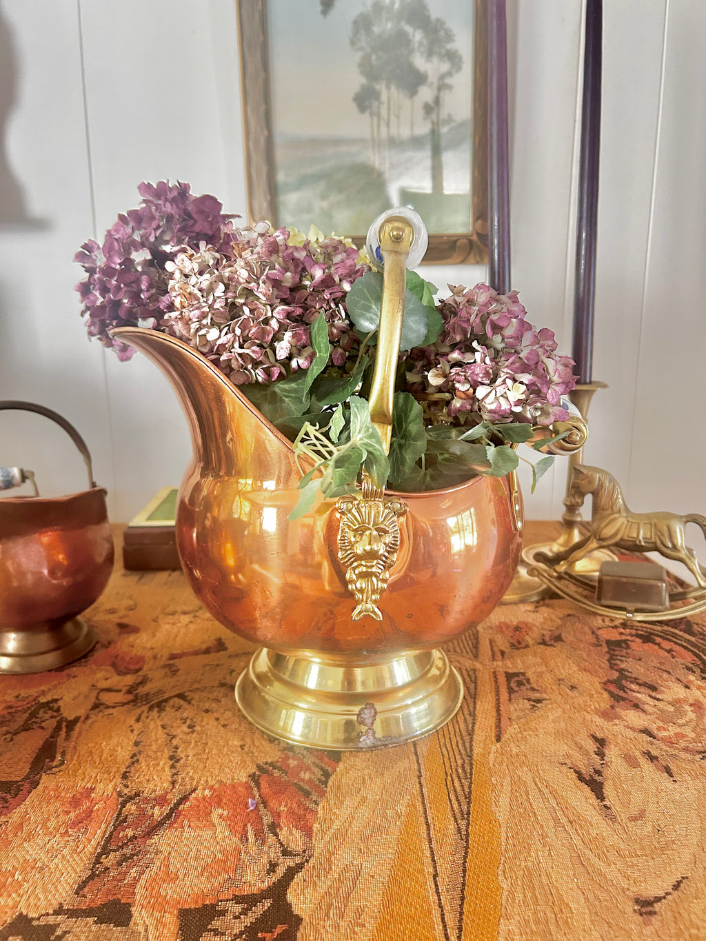 Vintage Copper and Brass Scuttles
