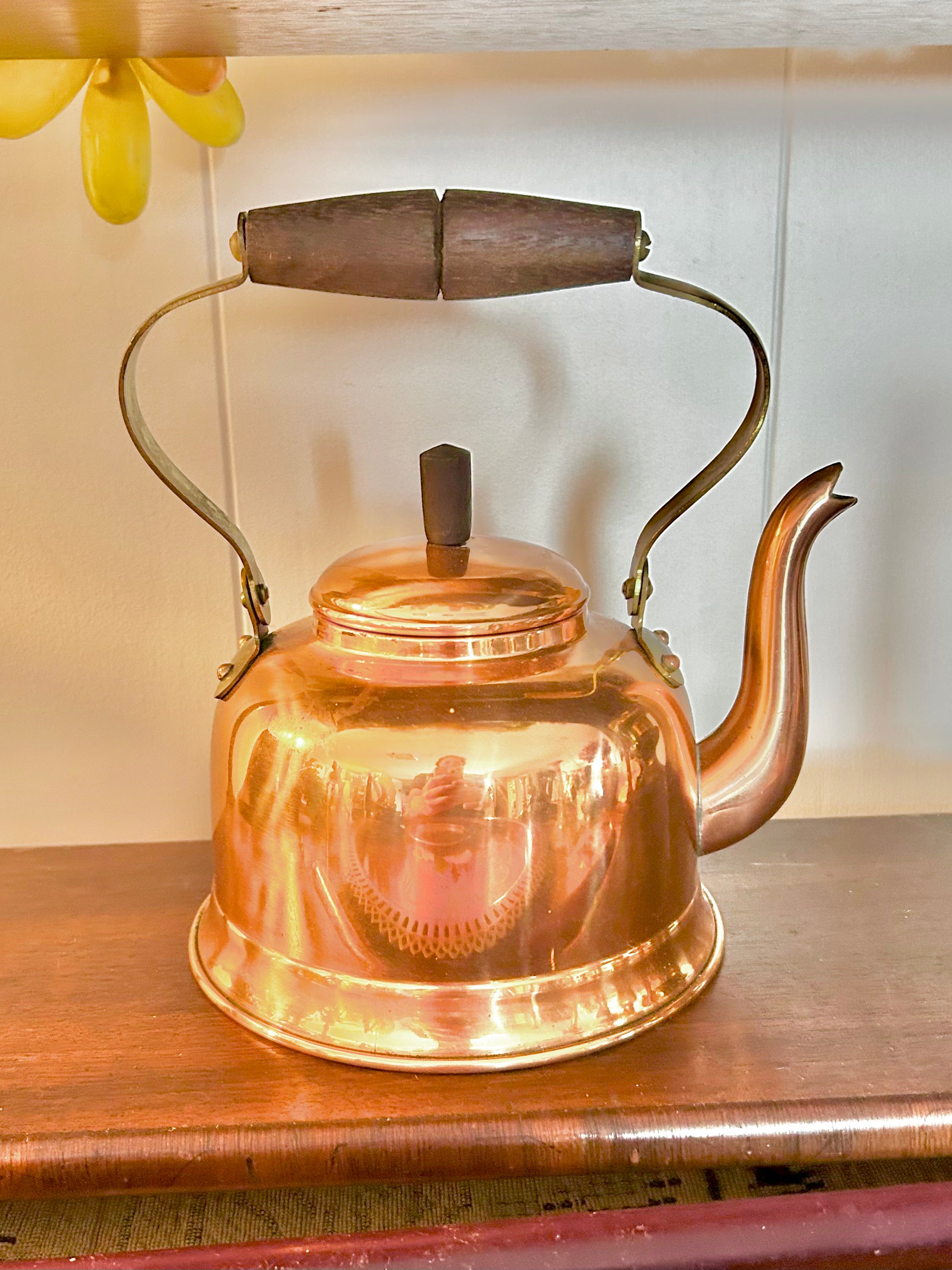Vintage Copral Portugal Copper Kettle
