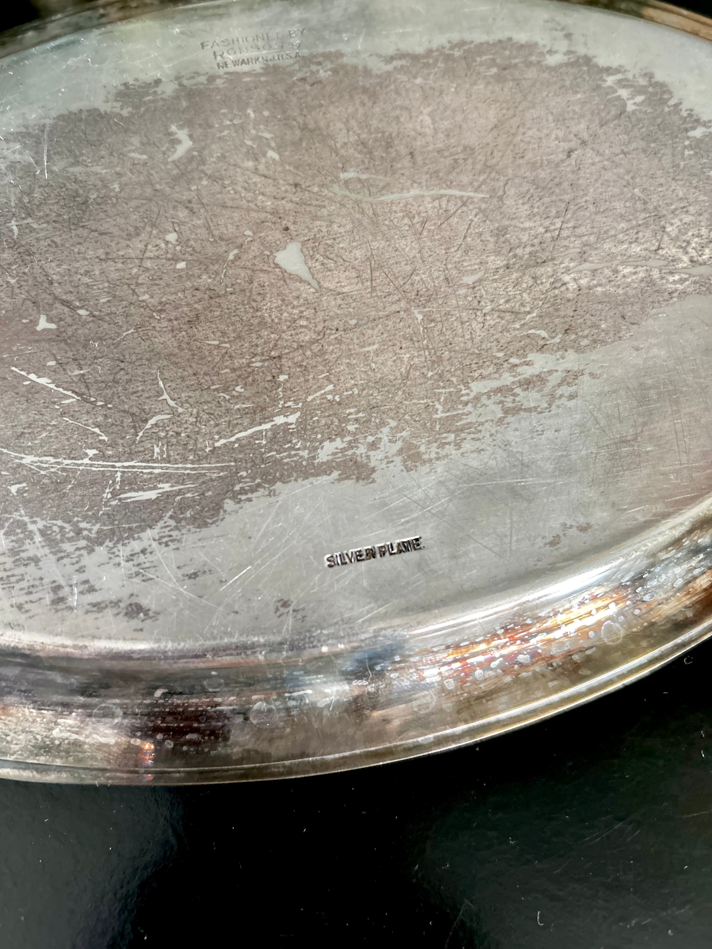 Vintage Silver plate Ronson 11 inch Tray