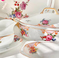 Vintage EPIAG Czechoslovakia Fine China Transferware - 4 Piece Serving Set - Bridal Rose Pattern