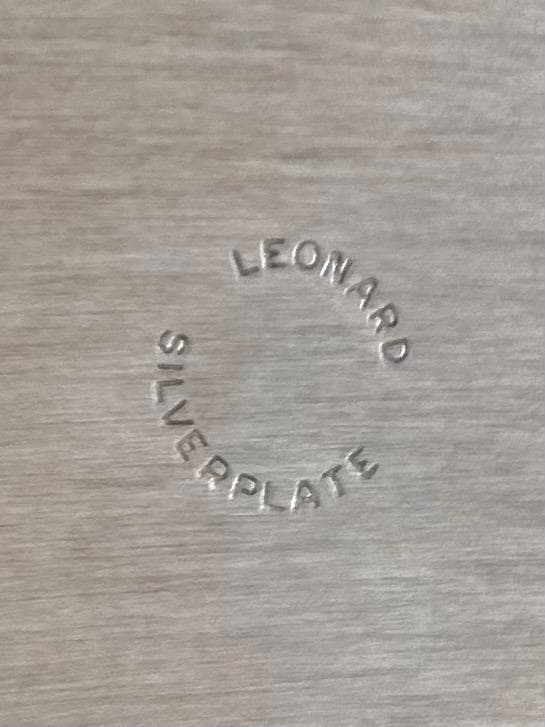 Little 10-inch Vintage Silverplate Gallery Tray by Leonard Co