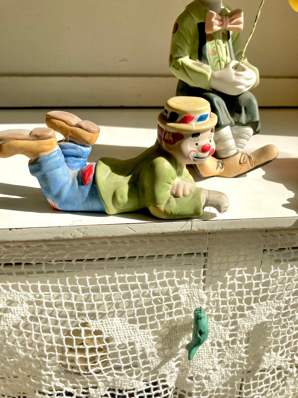 1980s Porcelain Hand Painted Clown Figurines - Taiwan - CHOOSE from three