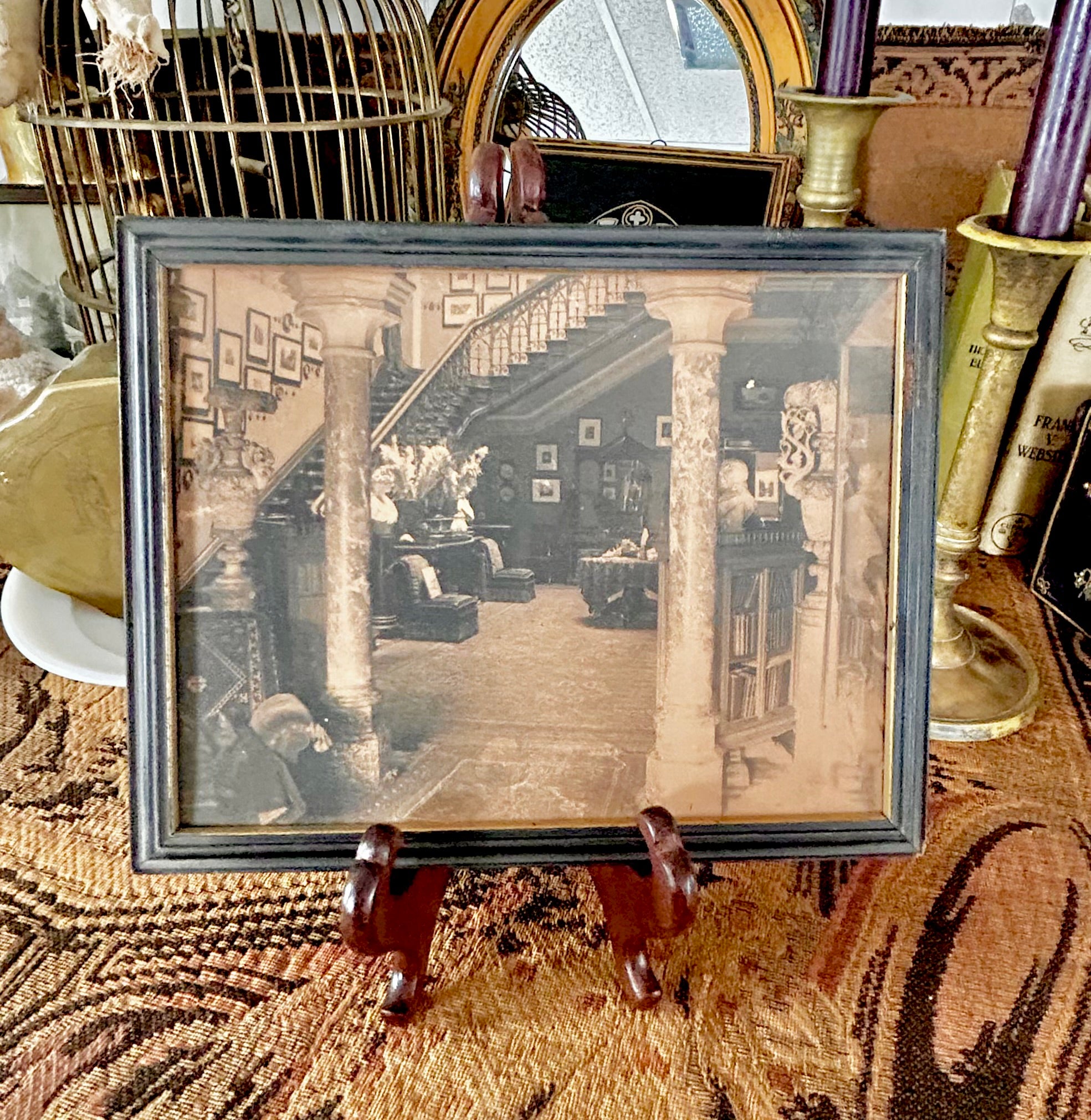 Antique Framed Sepia Photograph
