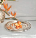 Vintage International Silver Co. Silverplated Platter: Perforated Rim, 12 inch
