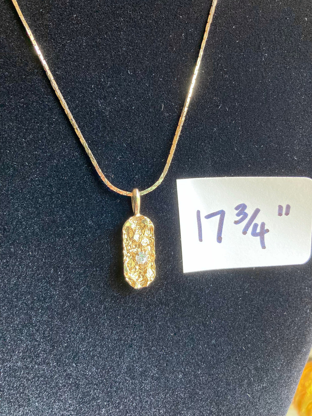 Vintage Pendant and Chain Bold Costume Jewelry Necklaces - Choose from Four
