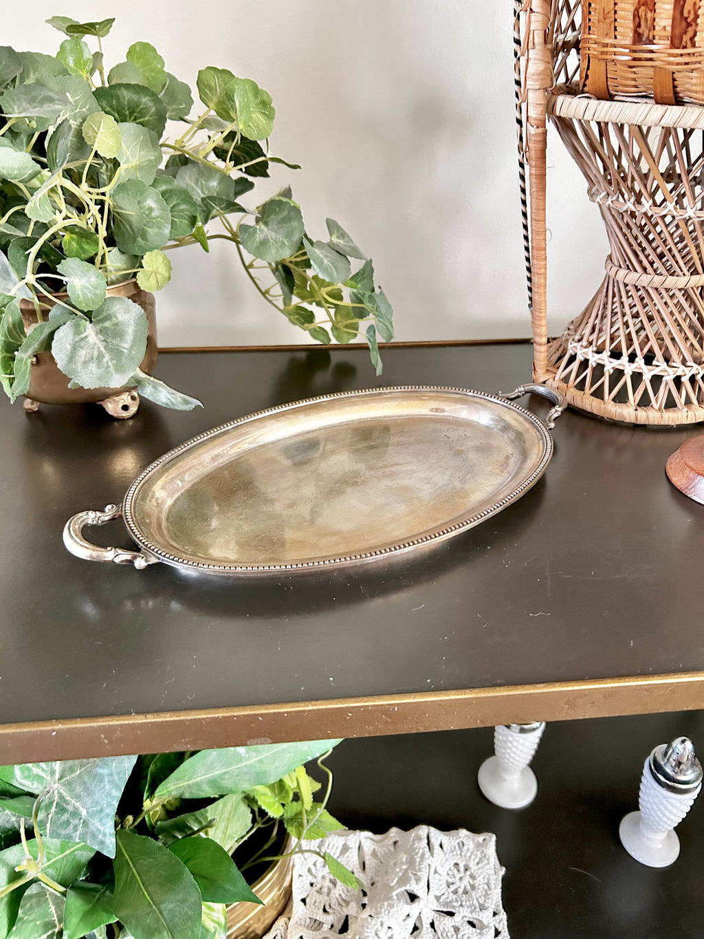 Vintage Silver plate Ronson 11 inch Tray