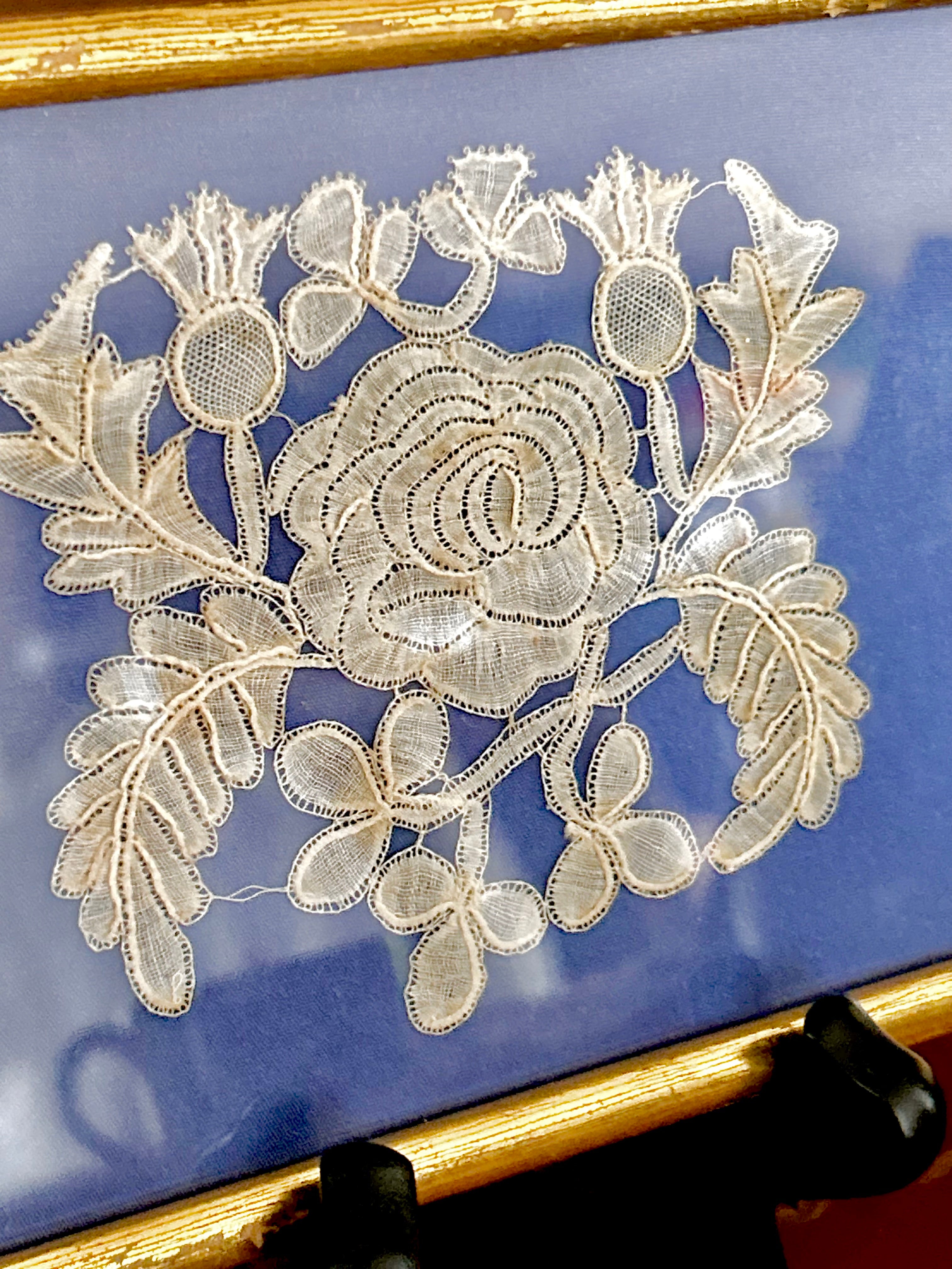 Small Vintage Framed Lace
