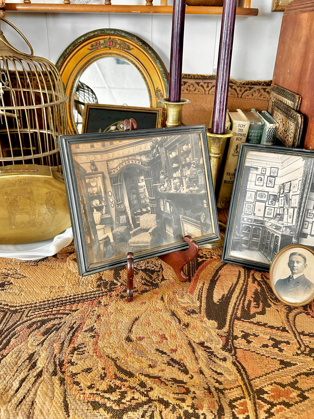 Antique Framed Sepia Photograph