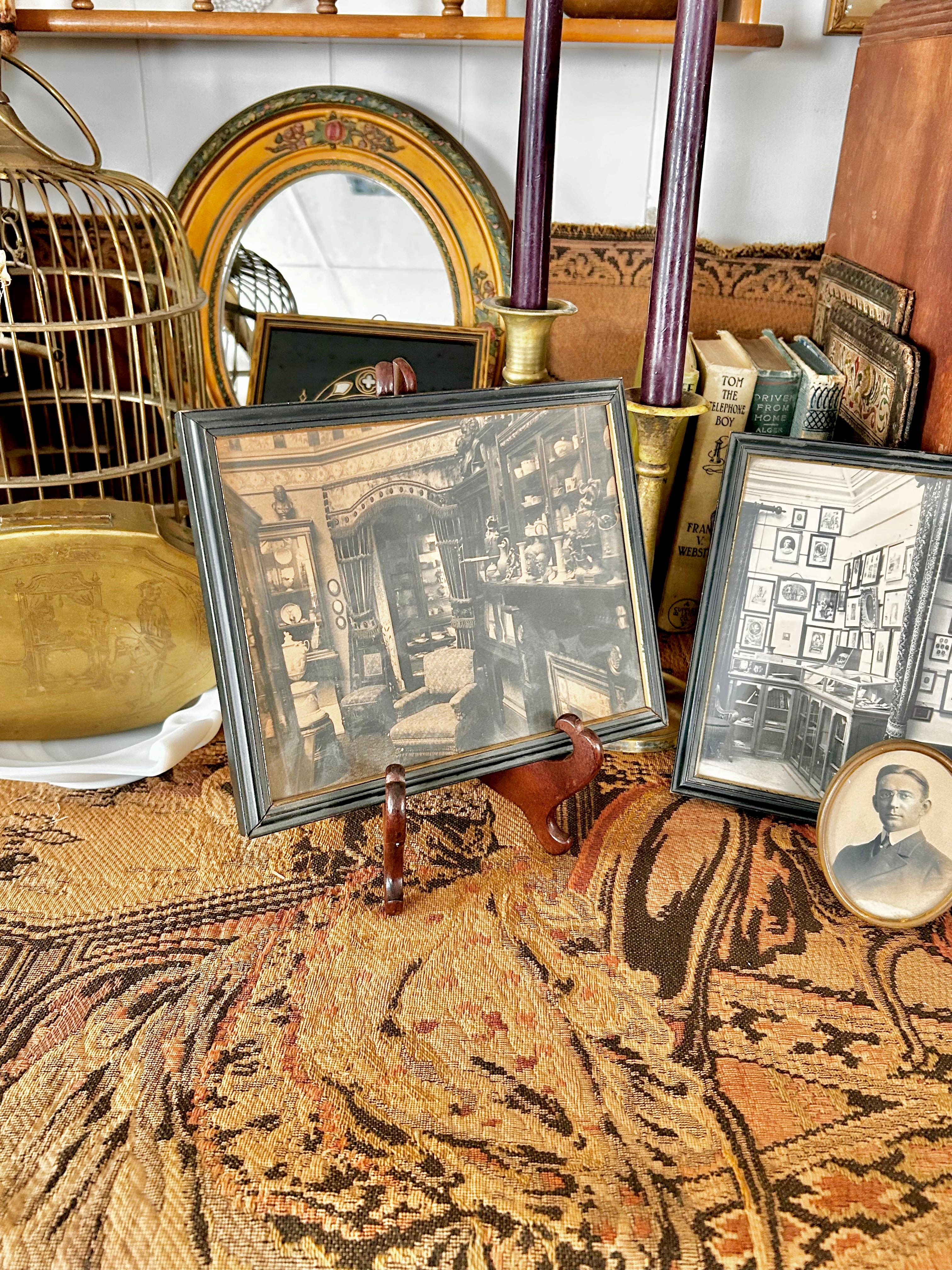 Antique Framed Sepia Photograph