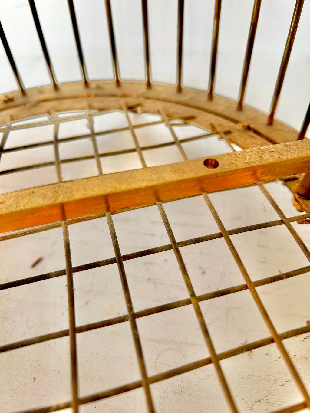 Vintage Solid Brass Bird Cage
