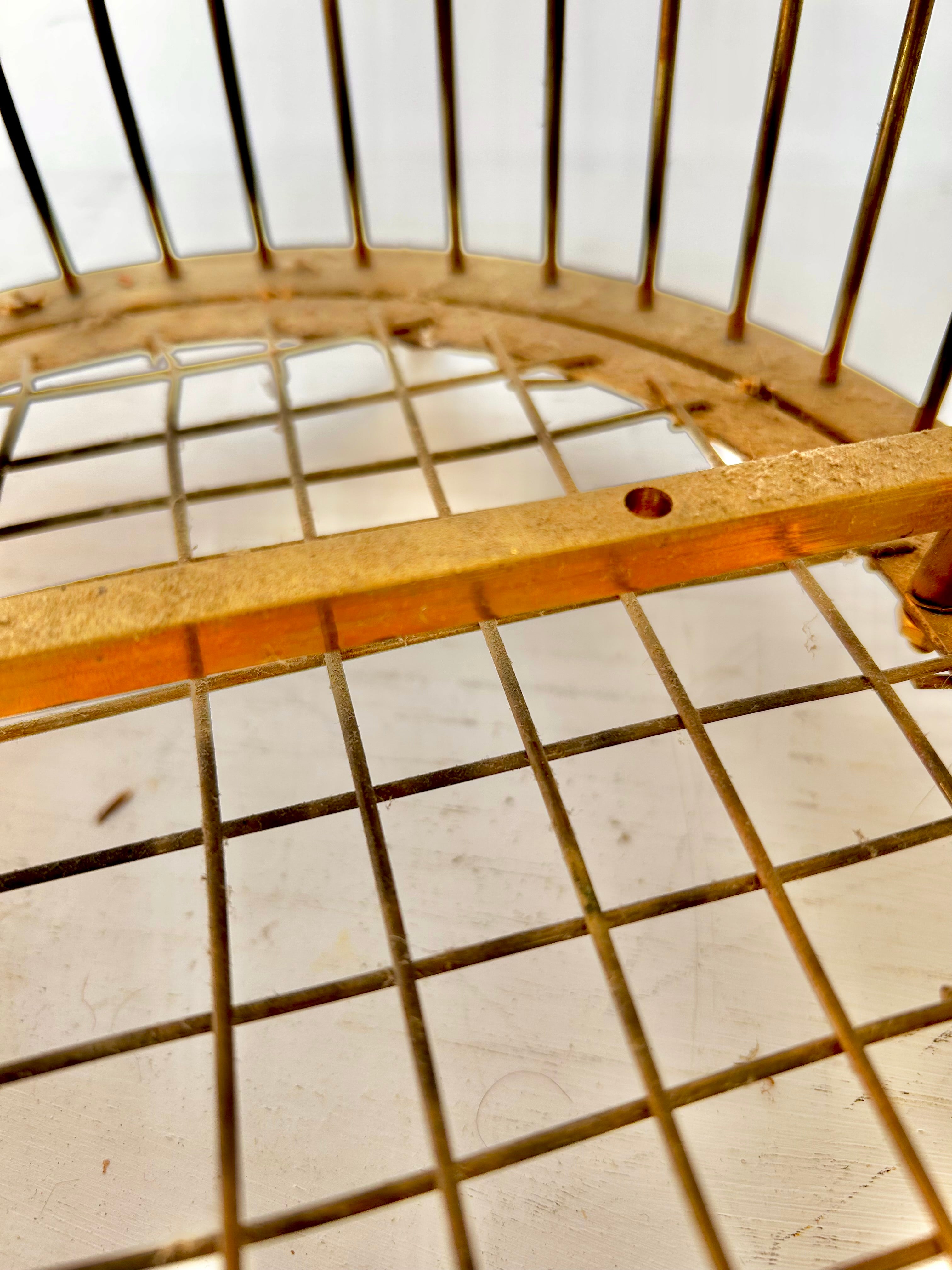 Vintage Solid Brass Bird Cage