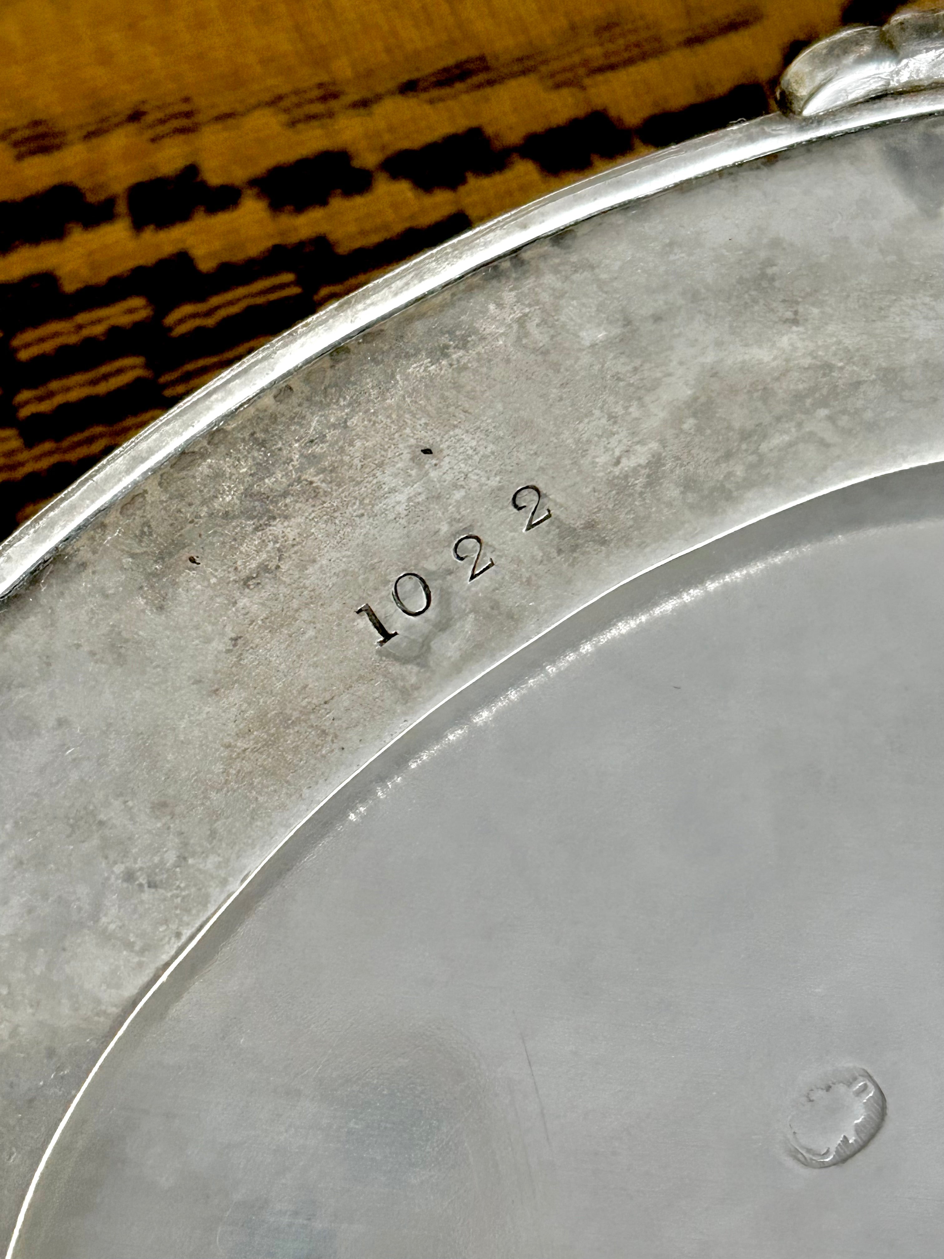 Small Vintage Silverplate Footed Basket