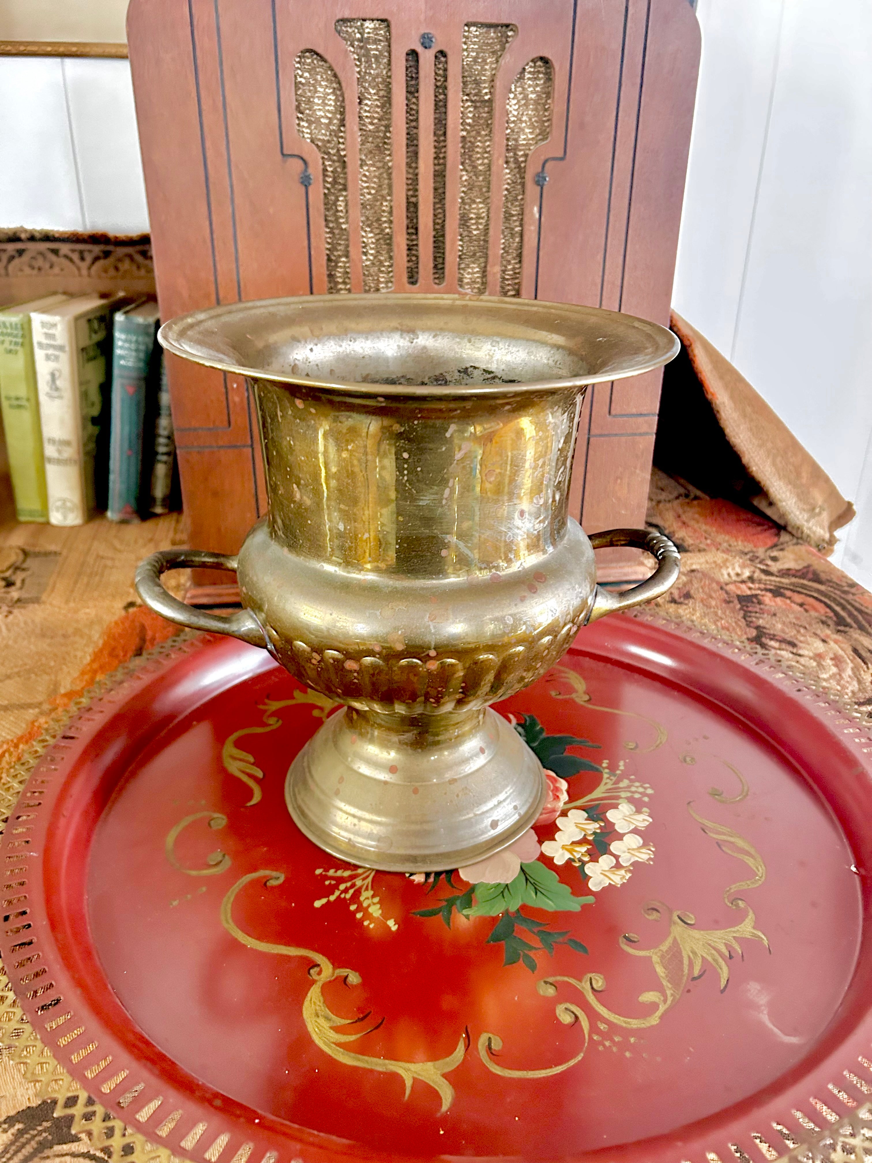 Vintage Brass Champagne Bucket