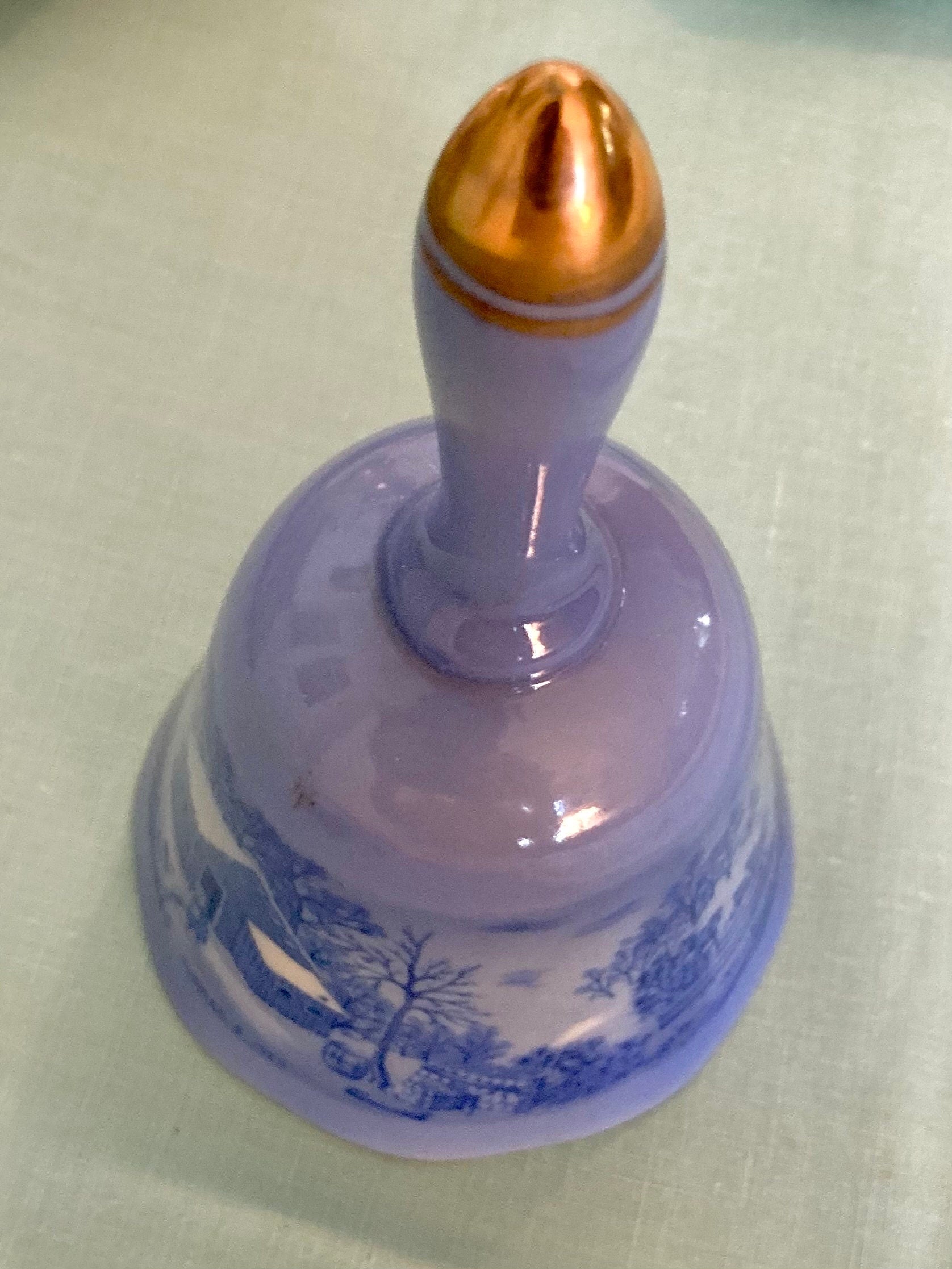 Vintage Currier and Ives Porcelain Bell