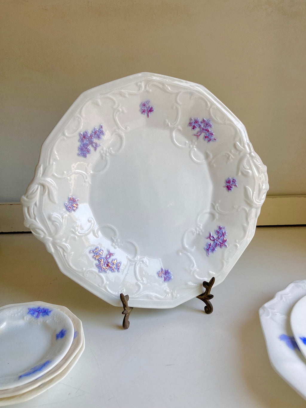 Antique Adderly Chelsea Pattern Fine China-Periwinkle Blue and White-Choose from various options
