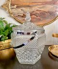 Vintage Glass Ice Bucket