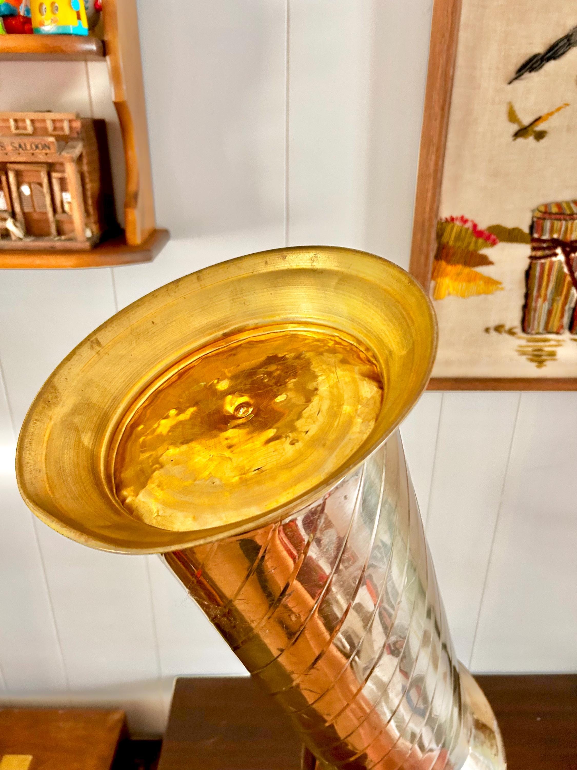 Vintage 20 Inch Brass Dutch Umbrella Stand