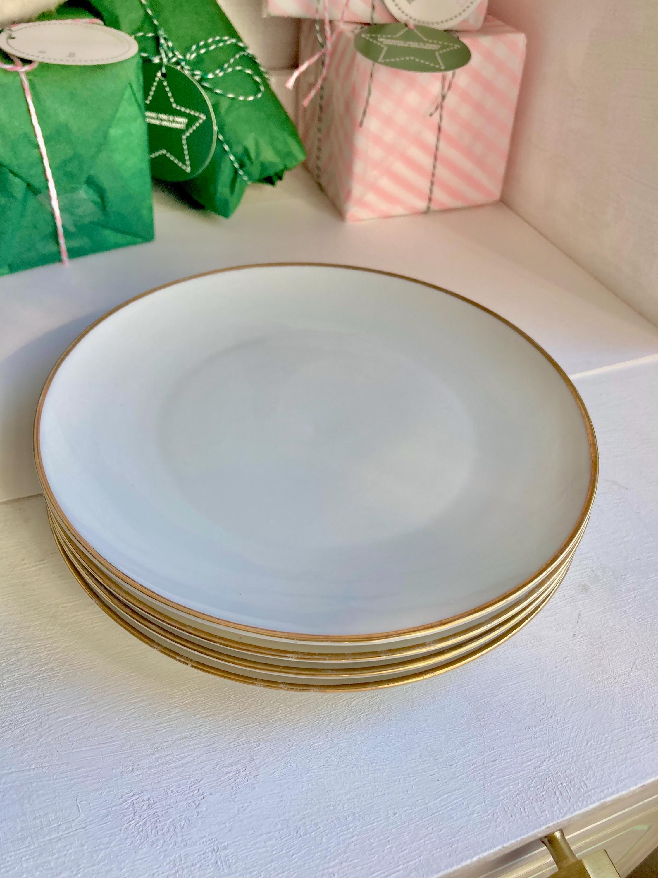 Vintage Rosenthal Bavarian China Platter: Gold Rose Garland Trim