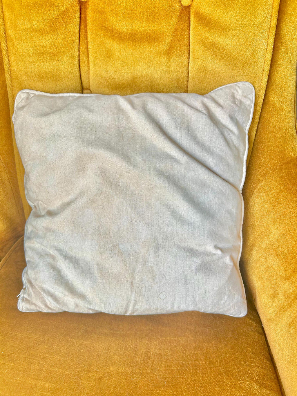 1960s Flower Power Pillowcase: Hand-Stitched Vintage Throw Pillow Cover