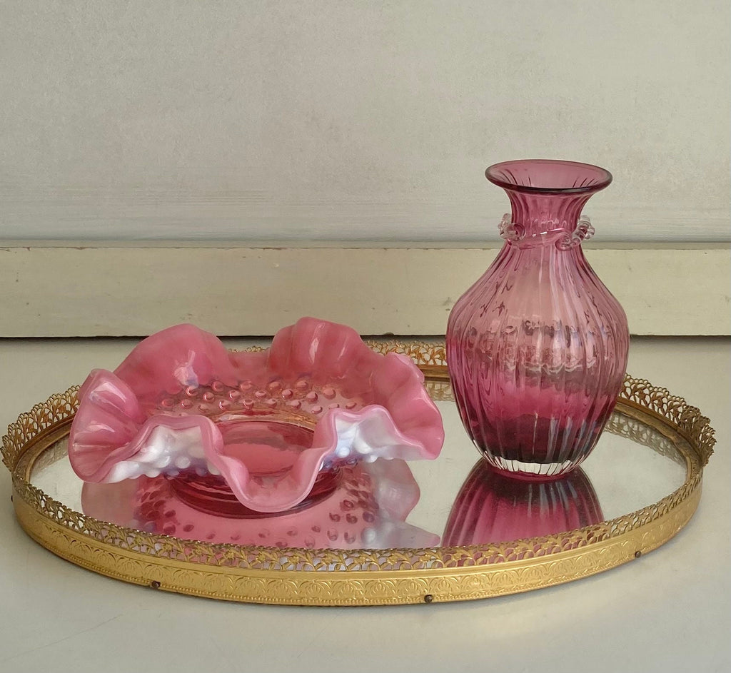 Vintage Cranberry Glass