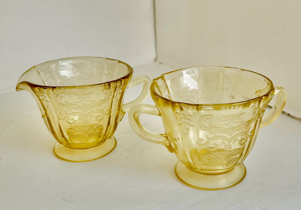 Vintage Madrid Pattern Yellow Depression Glass – Federal Glass, Various Pieces