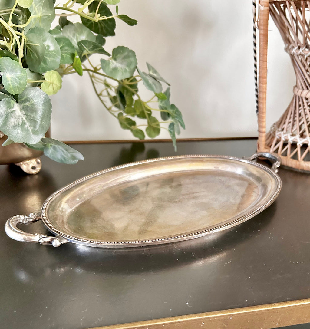 Vintage Silver plate Ronson 11 inch Tray