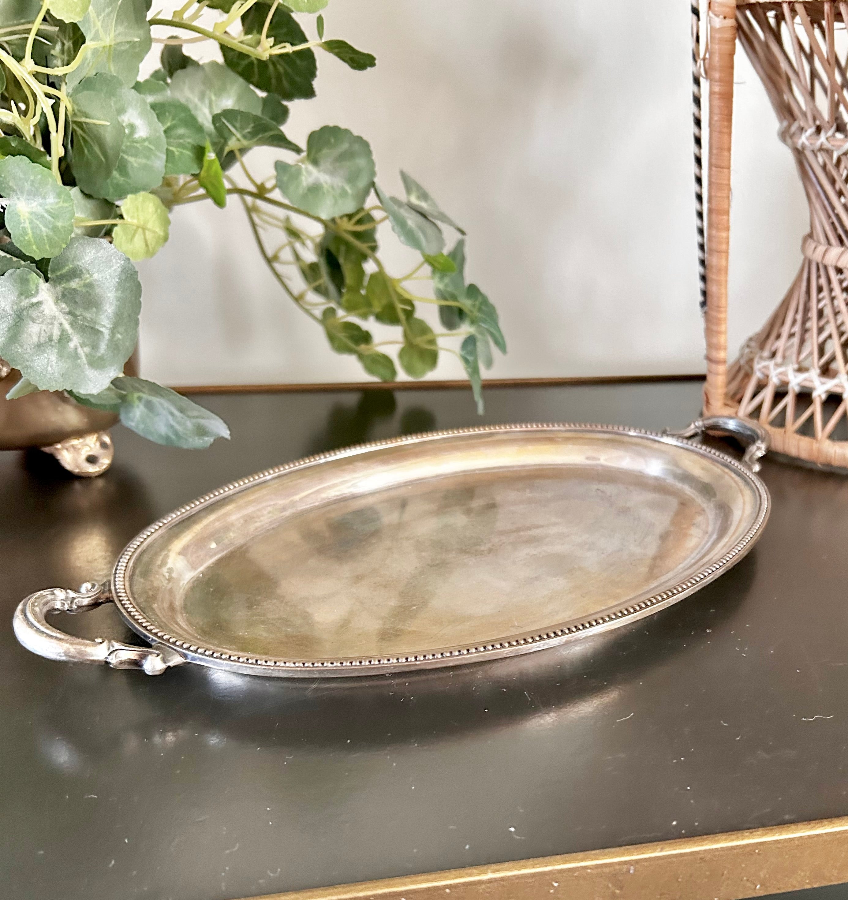 Vintage Silver plate Ronson 11 inch Tray