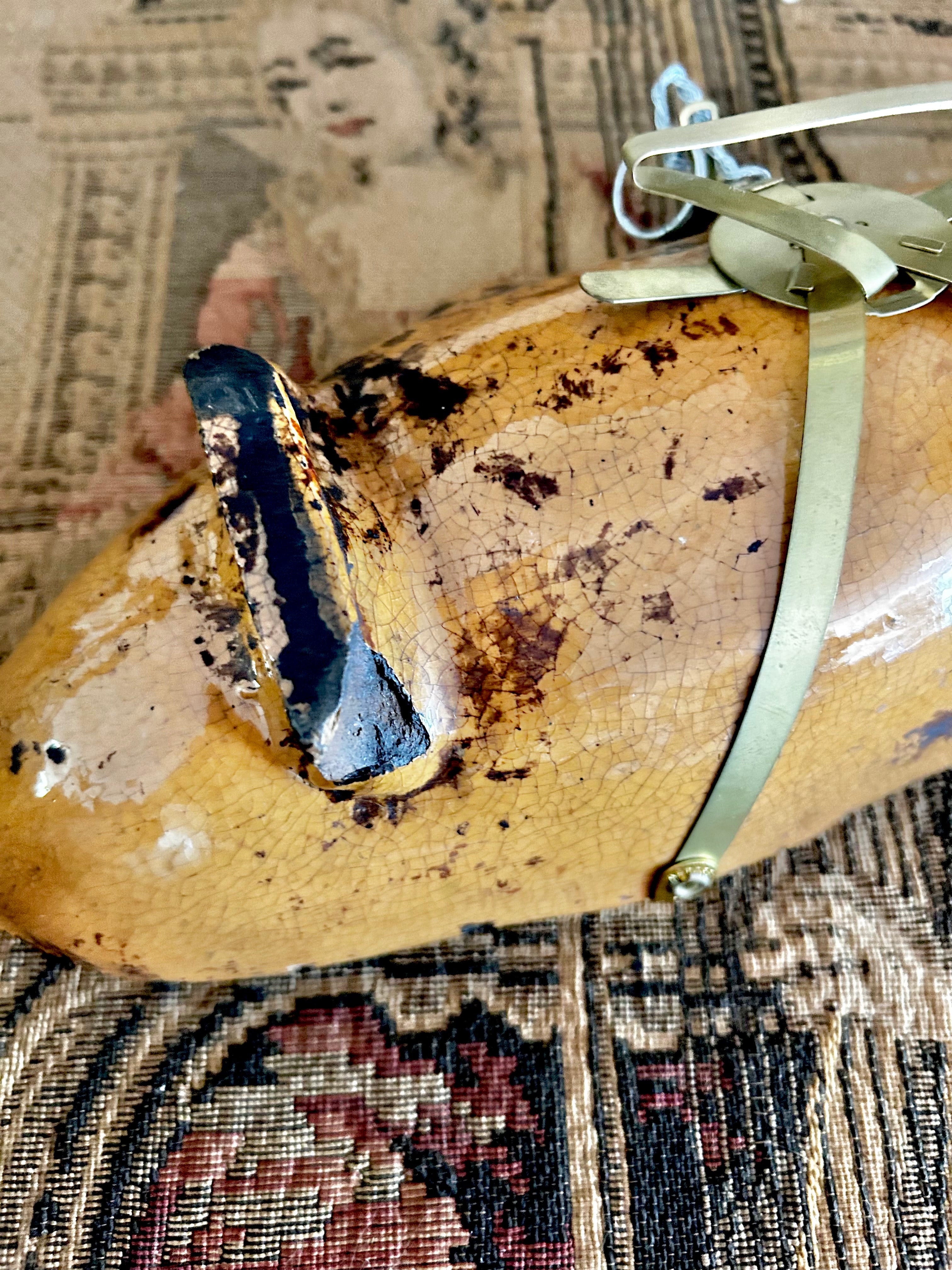 Antique Ceramic Footed Fish Mold