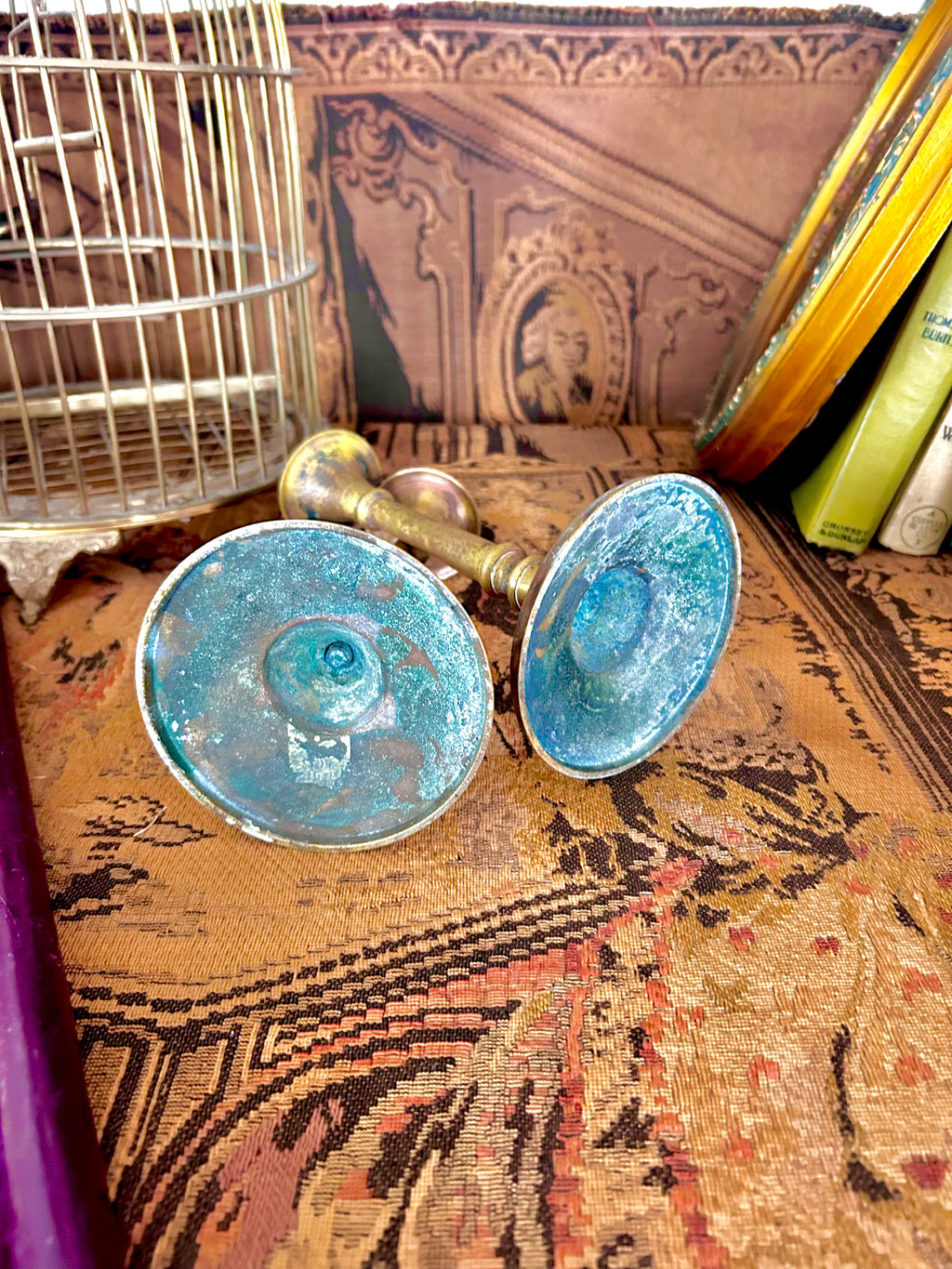 Vintage Brass Candlestick Holders