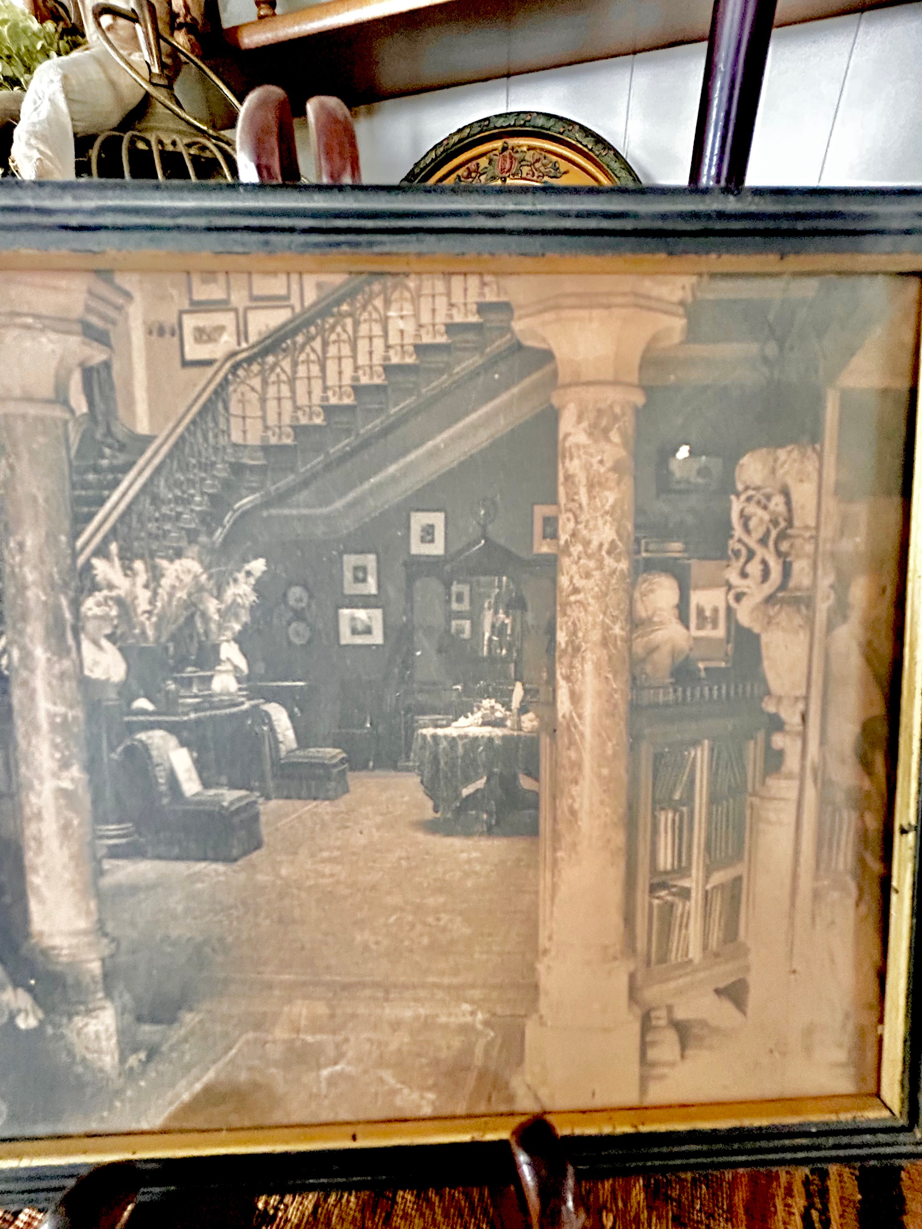 Antique Framed Sepia Photograph