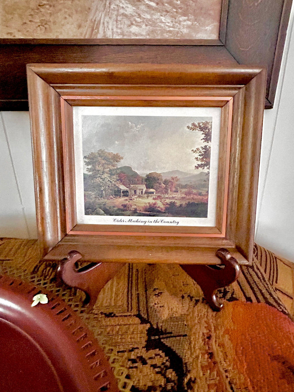 Small Vintage Framed Pastoral Print