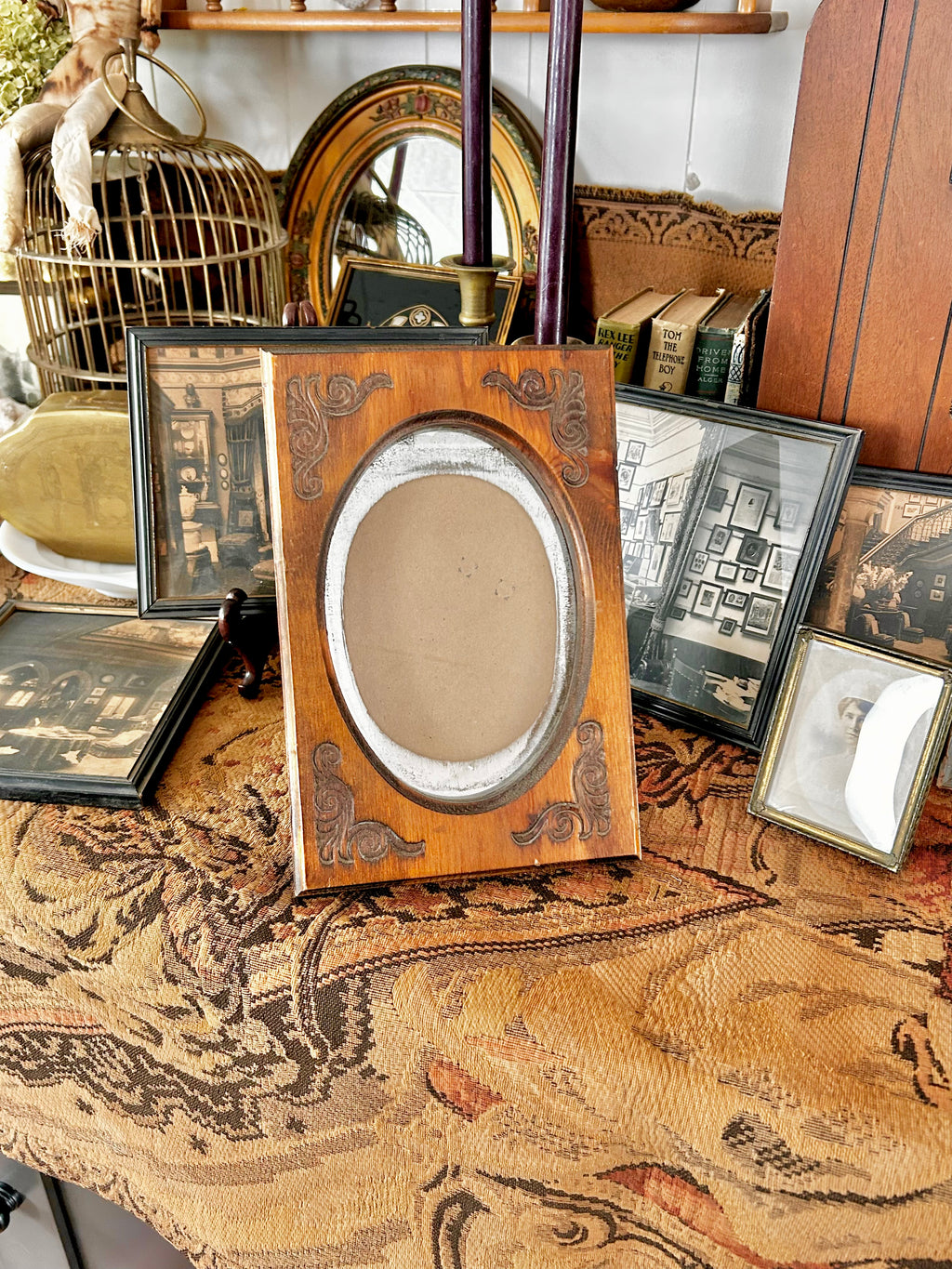 Vintage Wooden Portrait Frame
