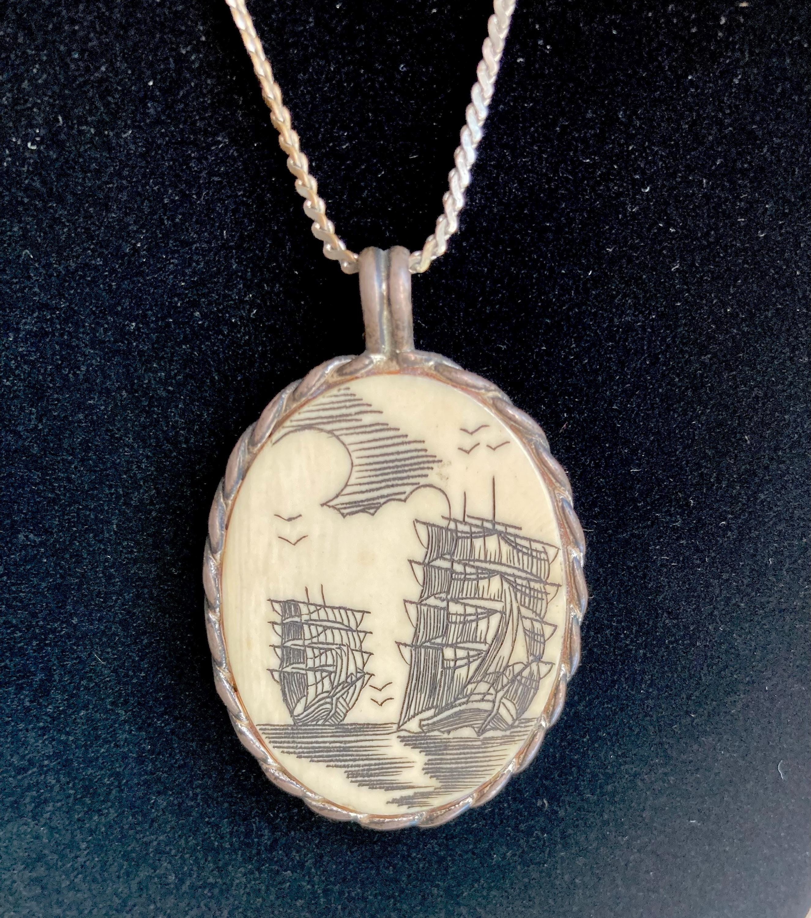 Vintage Nautical Themed Pendant Necklaces: Choose from three