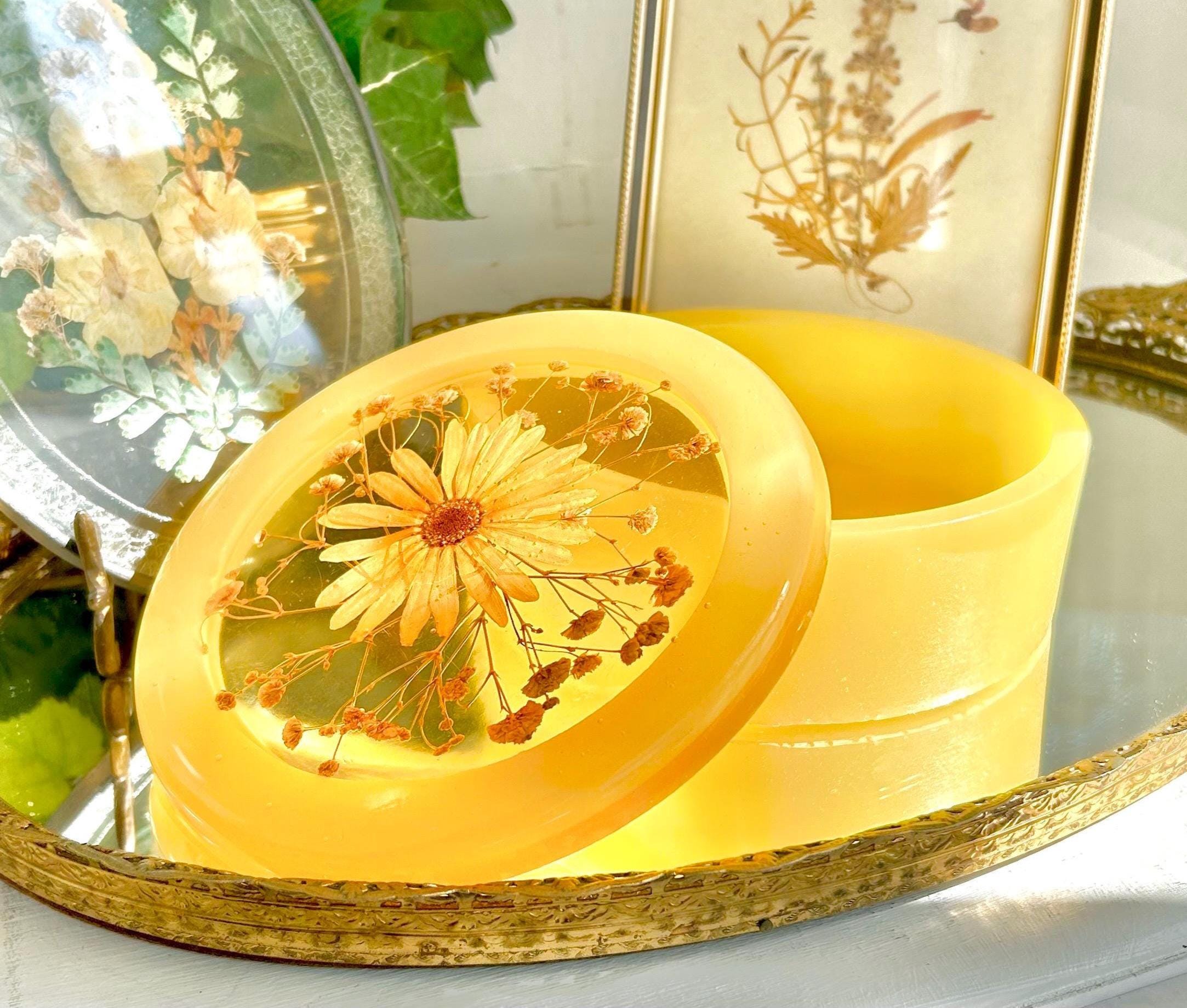 Vintage Pressed Flower Decor - Choose from Framed Art, Resin Containers