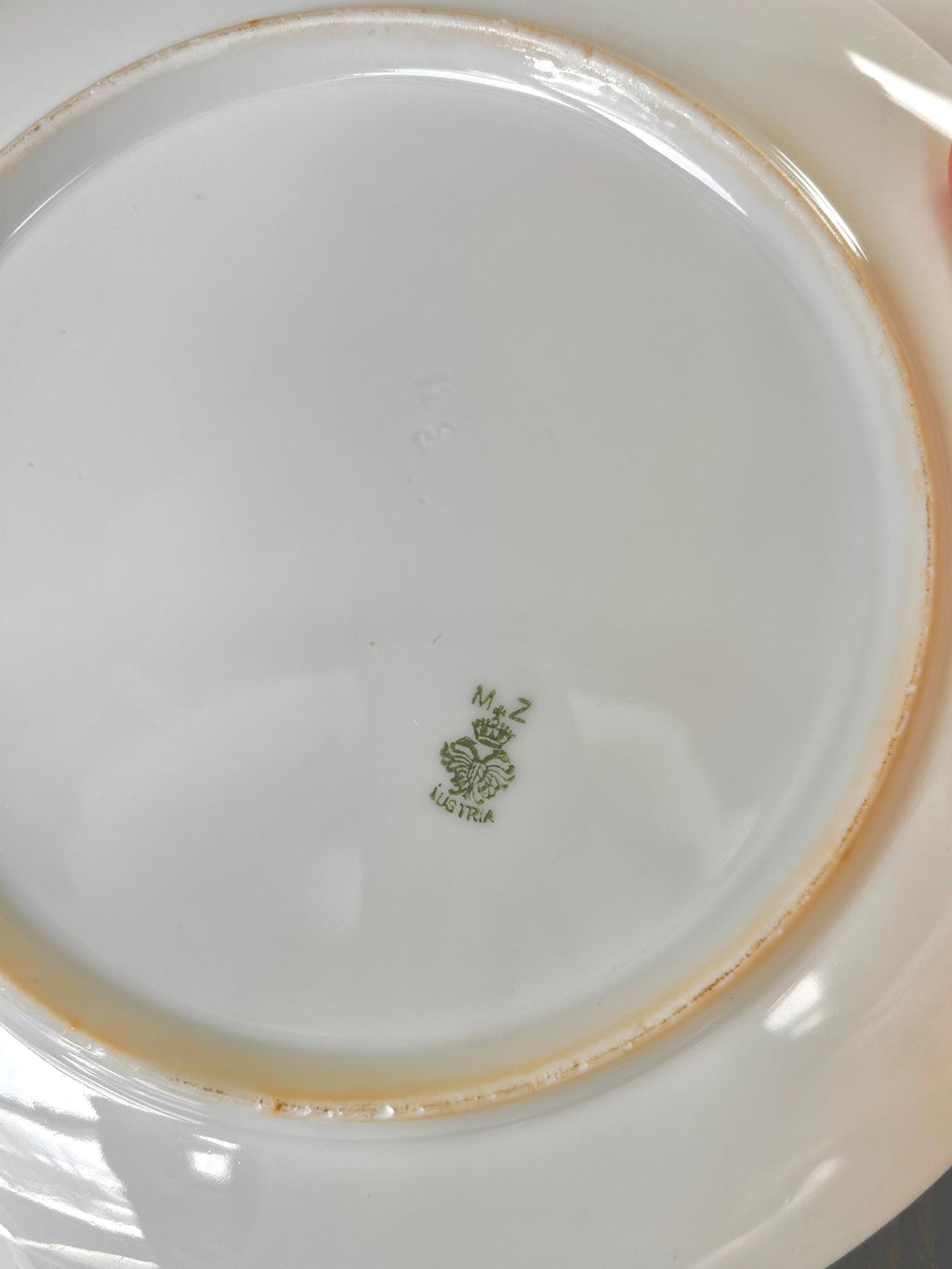 Antique Hand Painted Porcelain Plates Set of 6 Moritz Zdekauer Austria