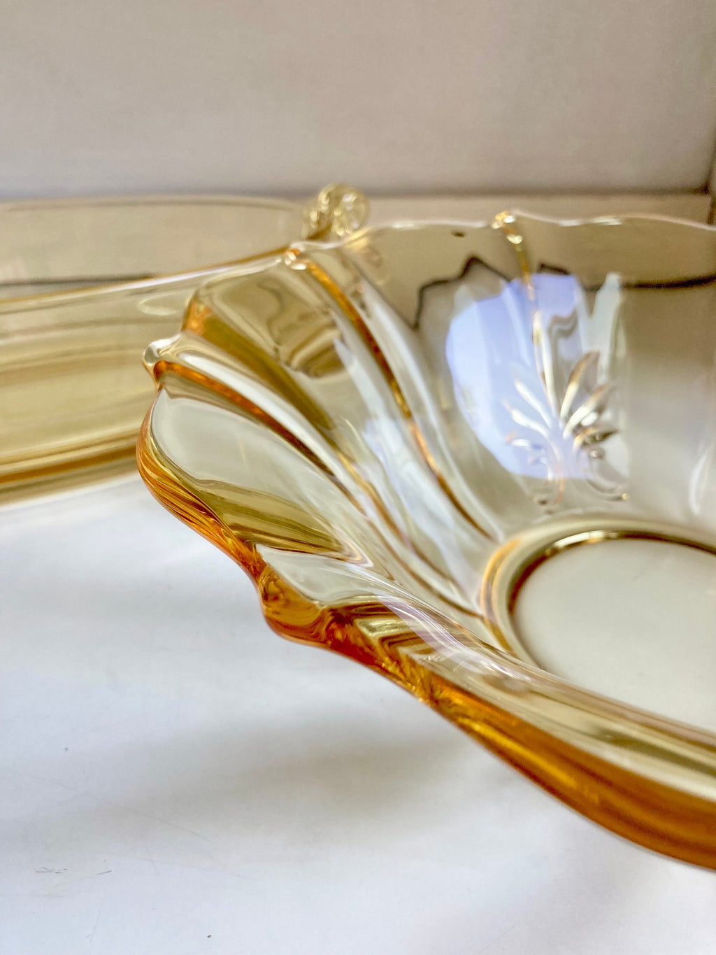 Vintage Yellow Topaz Depression Glass - Fostoria, Lancaster Landrum