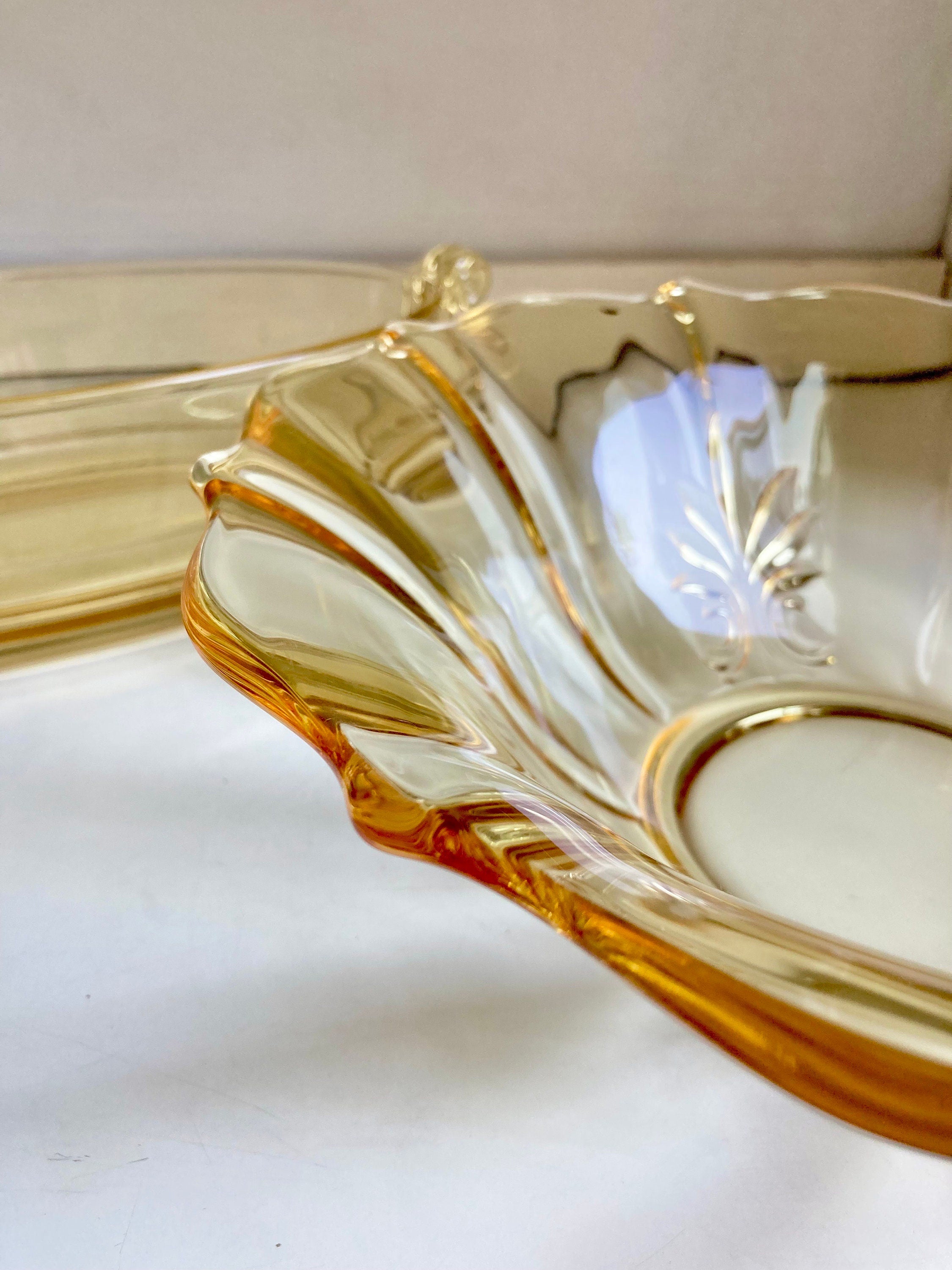 Vintage Yellow Topaz Depression Glass - Fostoria, Lancaster Landrum