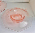 Vintage Pink Depression Glass Bowls – Etched Floral Rolled Rim, CHOICE