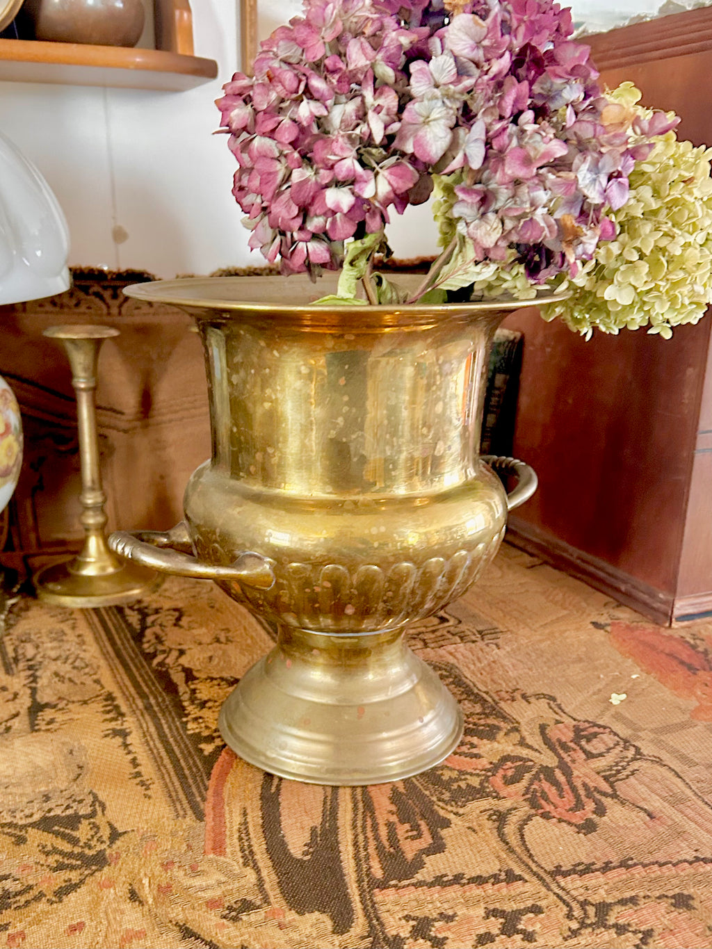 Vintage Brass Champagne Bucket