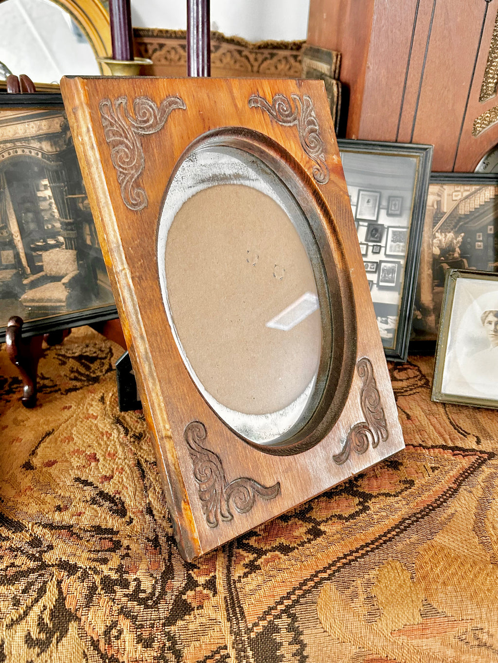 Vintage Wooden Portrait Frame